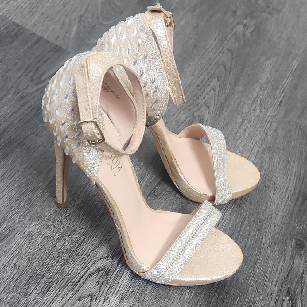Elegant Gold and Silver Women's Heels
